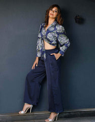 Front Flap Detail Evening Pant