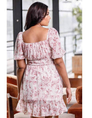 Ivy Puffed Sleeve Short Dress
