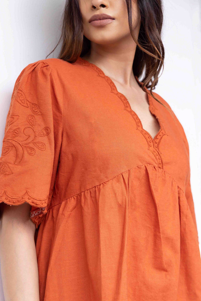 Finding Paradise Embroidery Dress