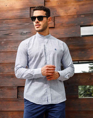 Casual Ease Chinese Collar Shirt